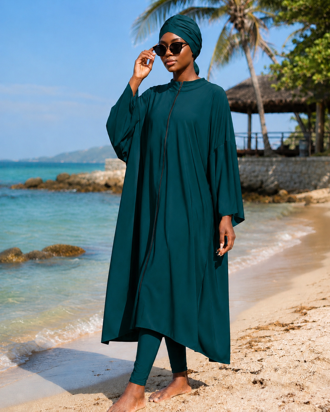 Burkini Zippé – Ensemble 3 pièces