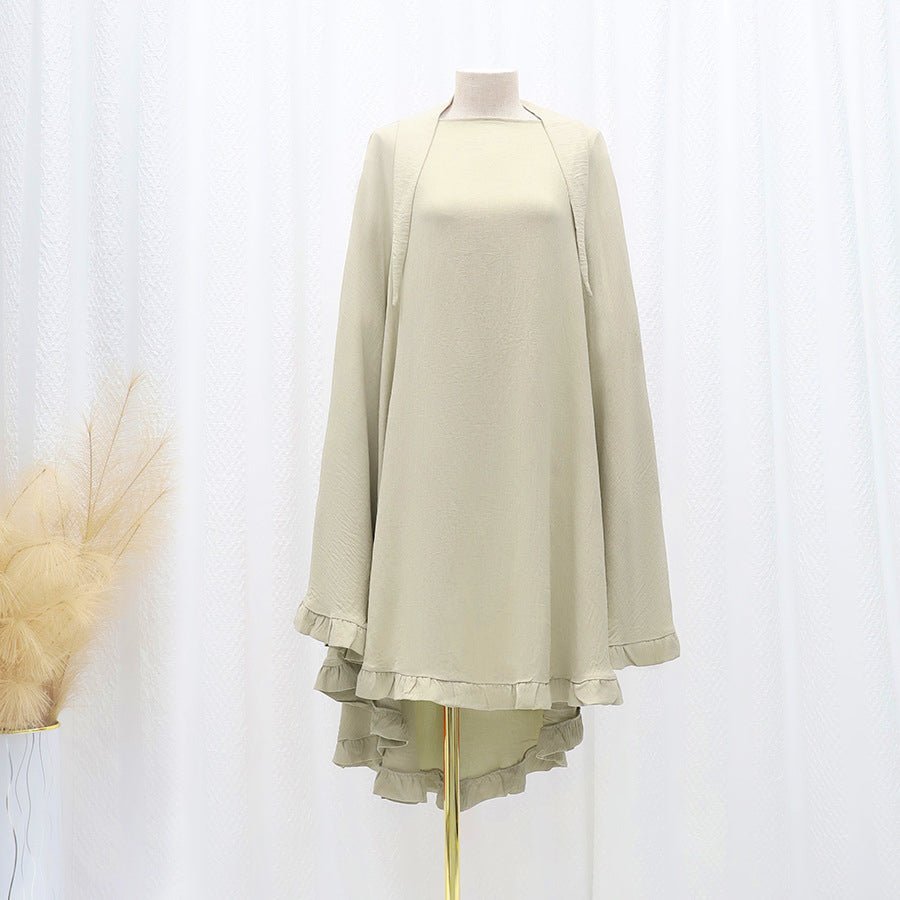 Khimar Khadija Long à Volants