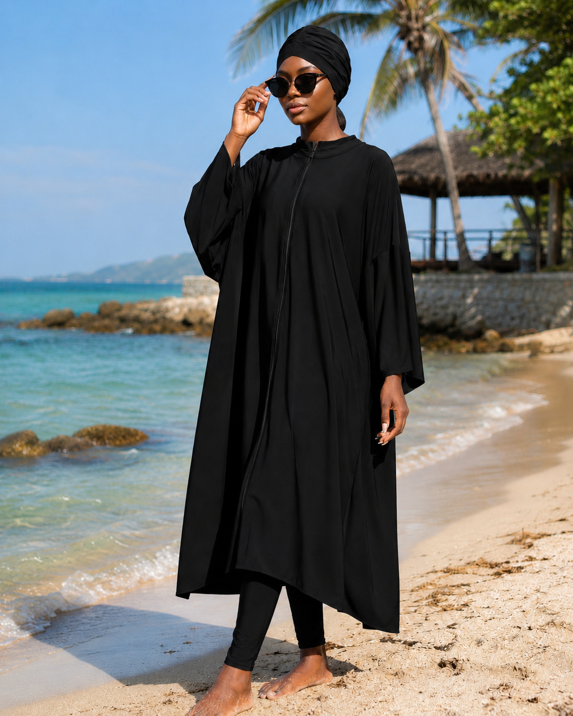 Burkini Zippé – Ensemble 3 pièces