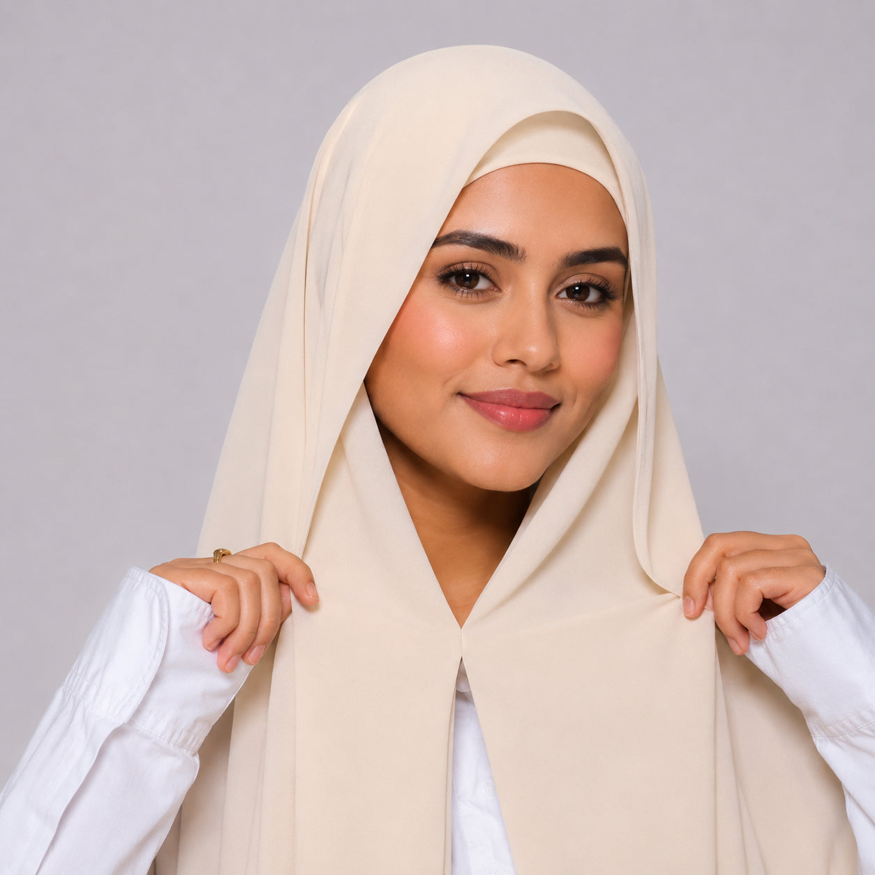 Hijab Magnétique Premium – Voile avec Aimants Intégrés